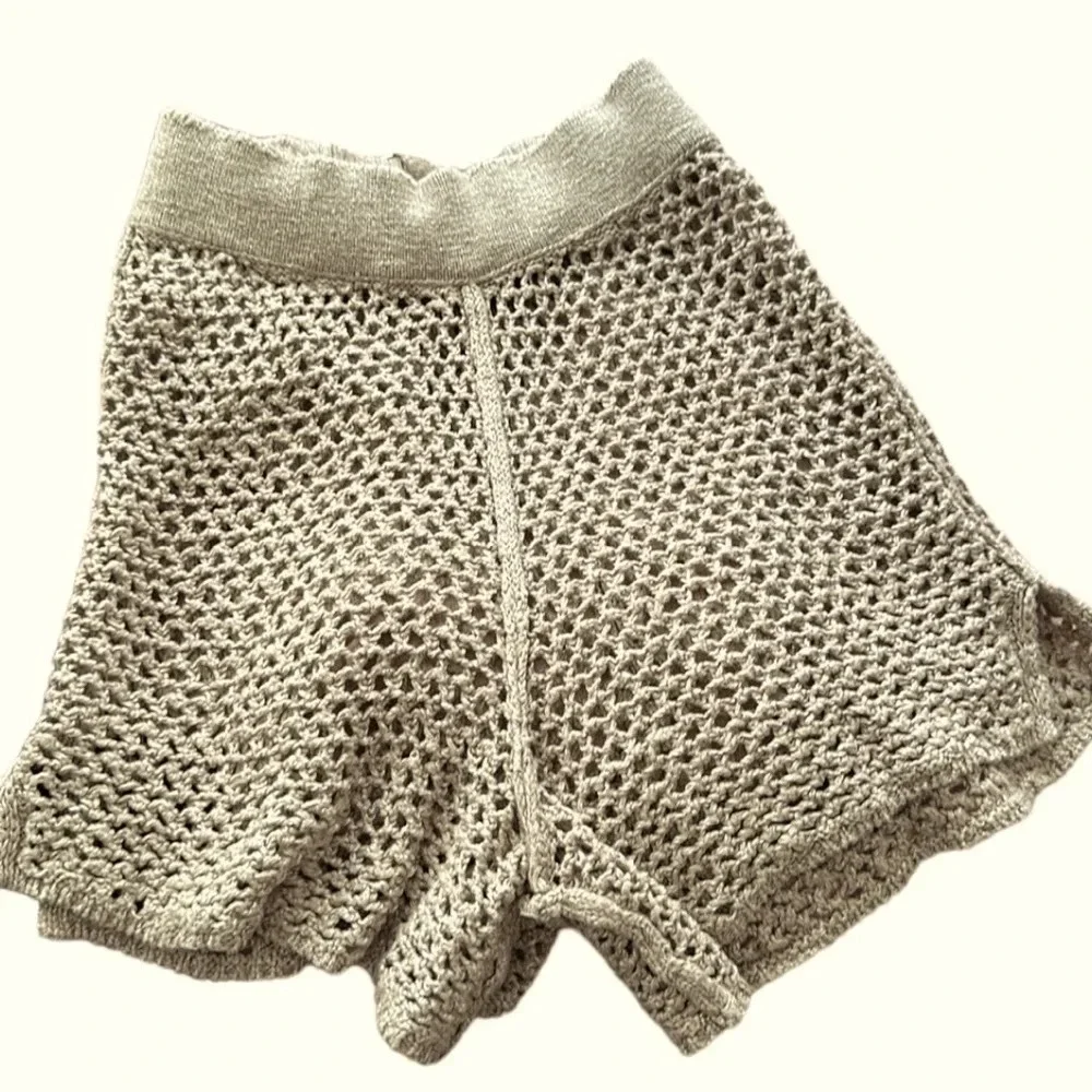 ABERCROMBIE & FITCH Crochet Knit Beachy Shorts Swim Cover Up‎ Neutral Summer XS